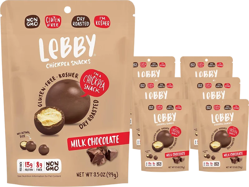 Image of Lebby Milk Chocolate Covered Chickpea (6 Pack)