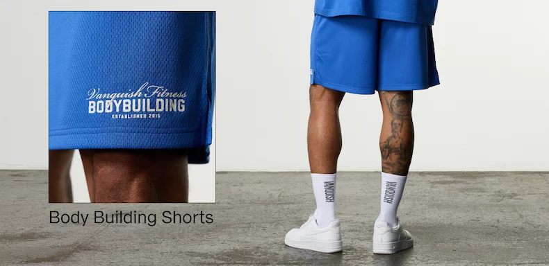 Vanquish Bodybuilding Cobalt Blue Mesh Shorts
