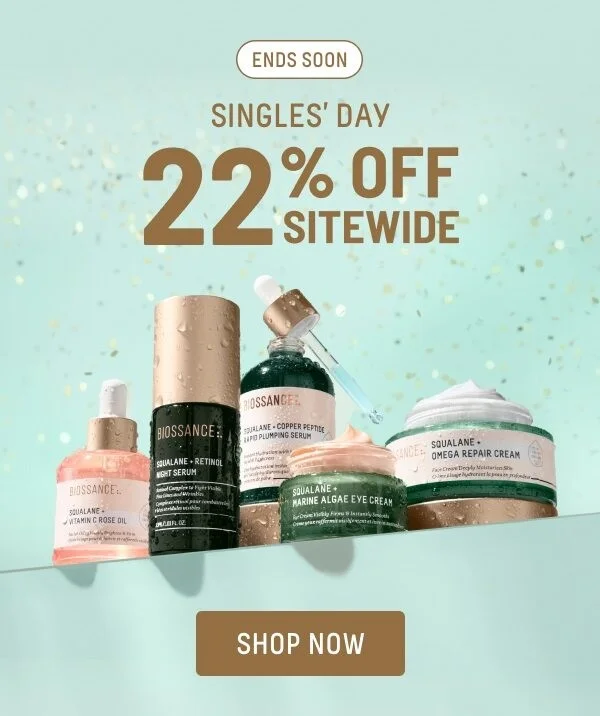Singles' Day 22% Off Sitewide Ends Soon