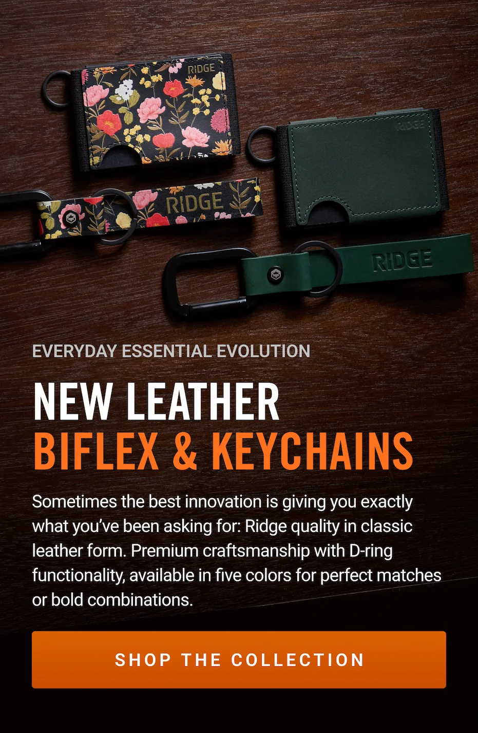 NEW Leather Biflex & Keychains