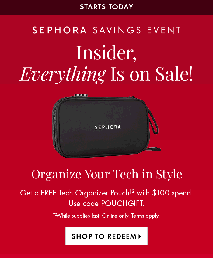Sale starts today