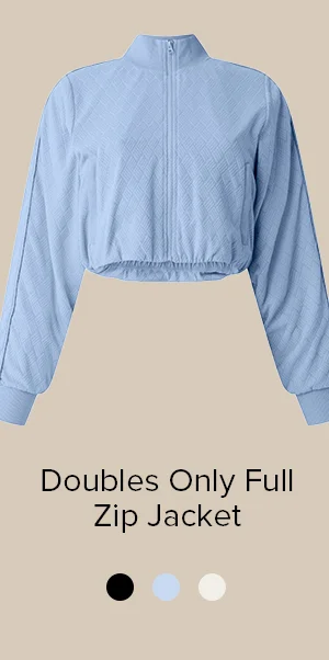 DOUBLES ONLY FULL ZIP JACKET