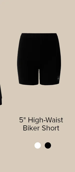 5 HIGH-WAIST BIKER SHORT