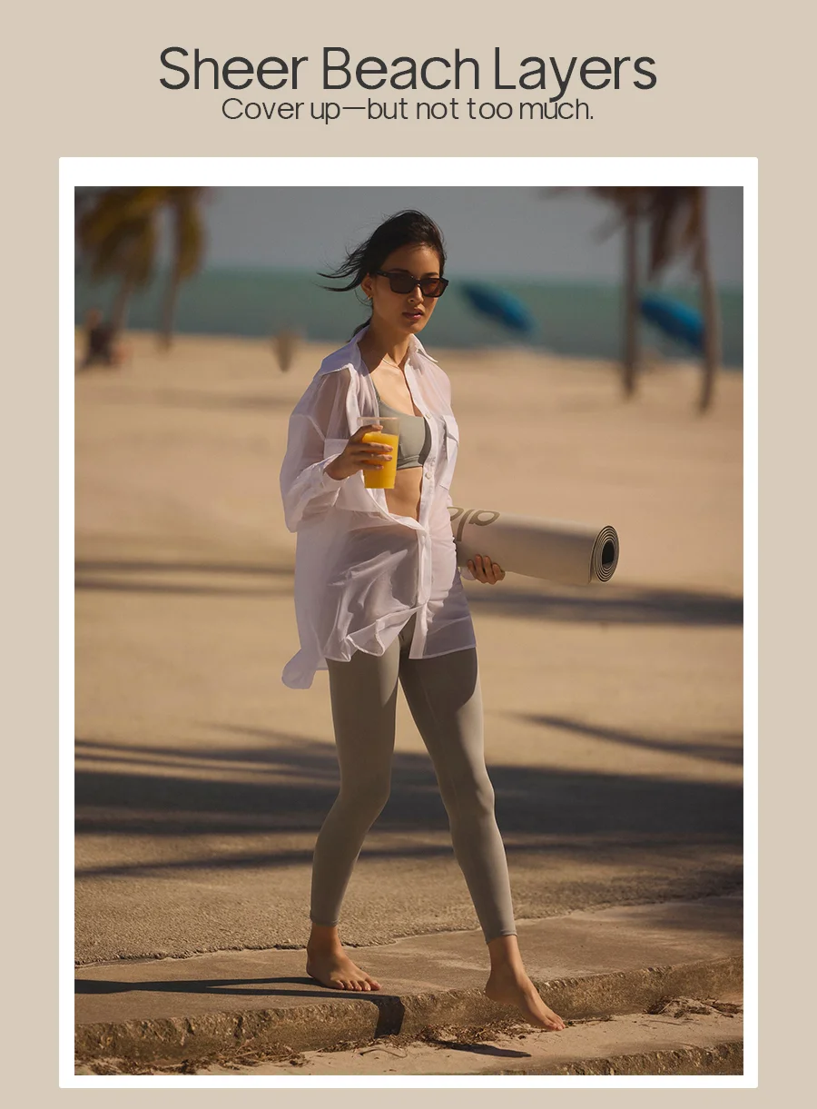 SHEER BEACH LAYERS COVER UP - BUT NOT TOO MUCH.