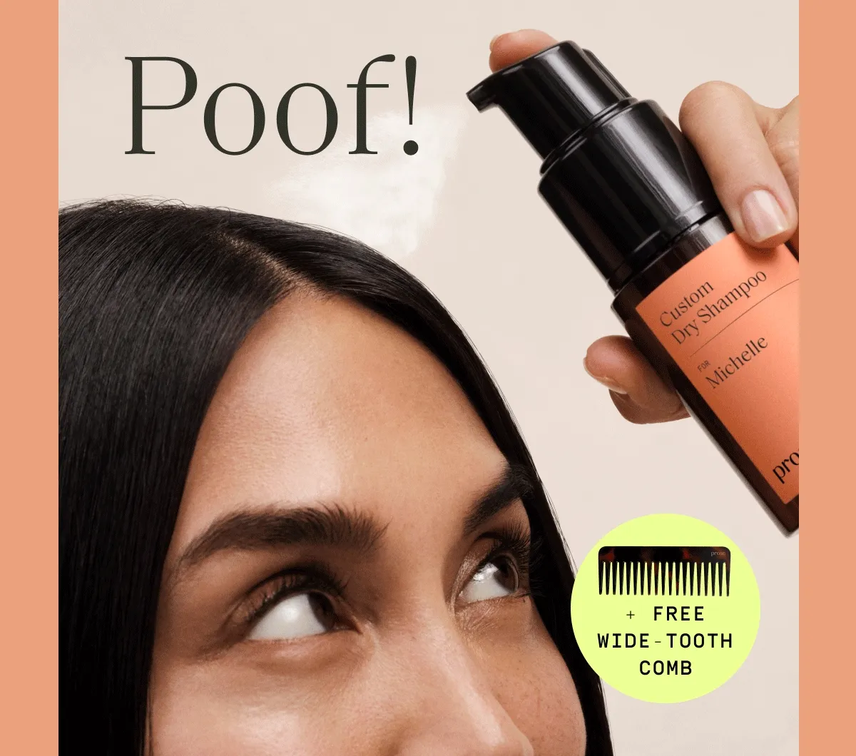 + free wide tooth comb
