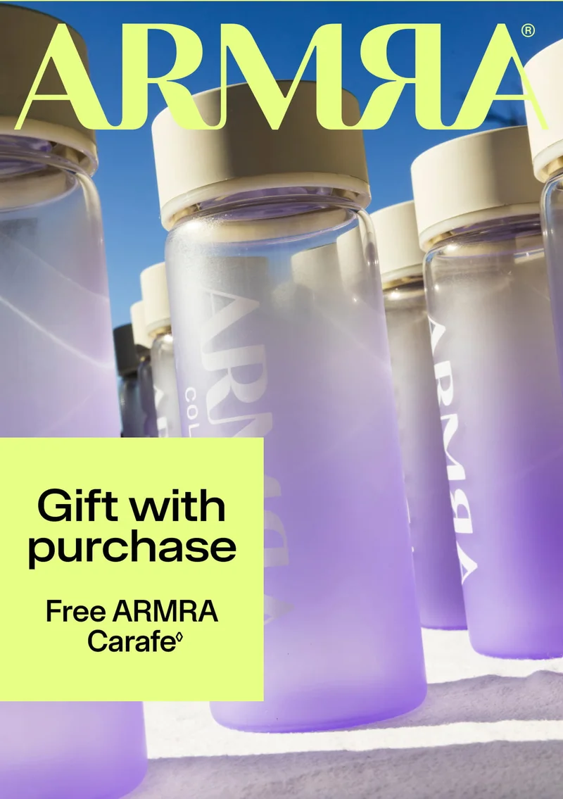 Gift with purchase, free ARMRA Carafe