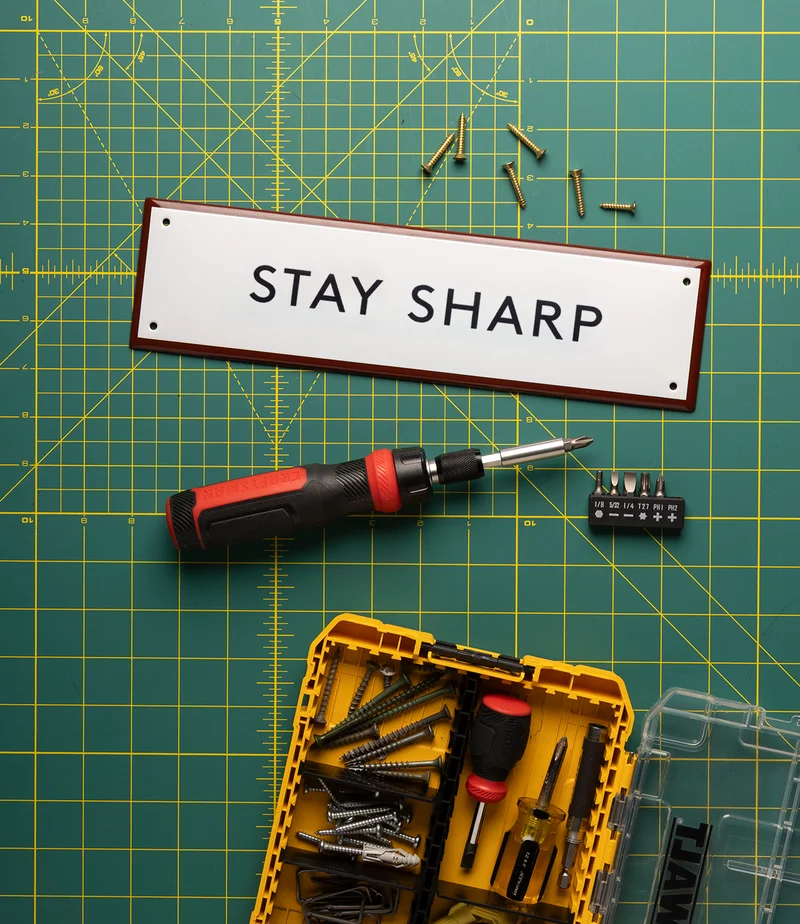 stay sharp sign