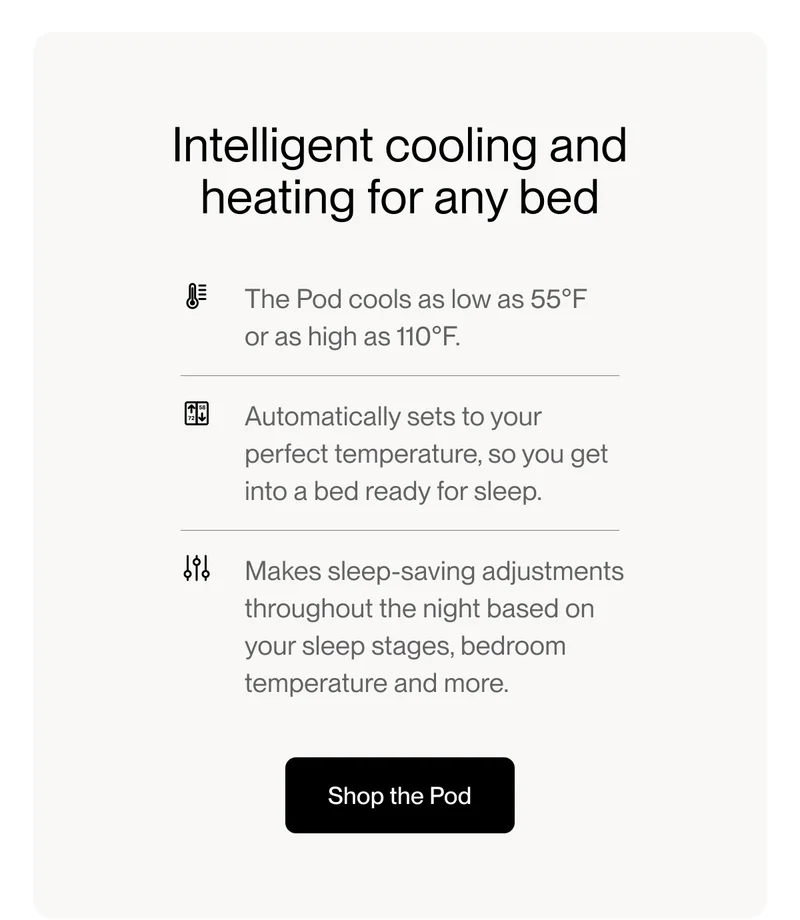 Intelligent cooling and heating for any bed