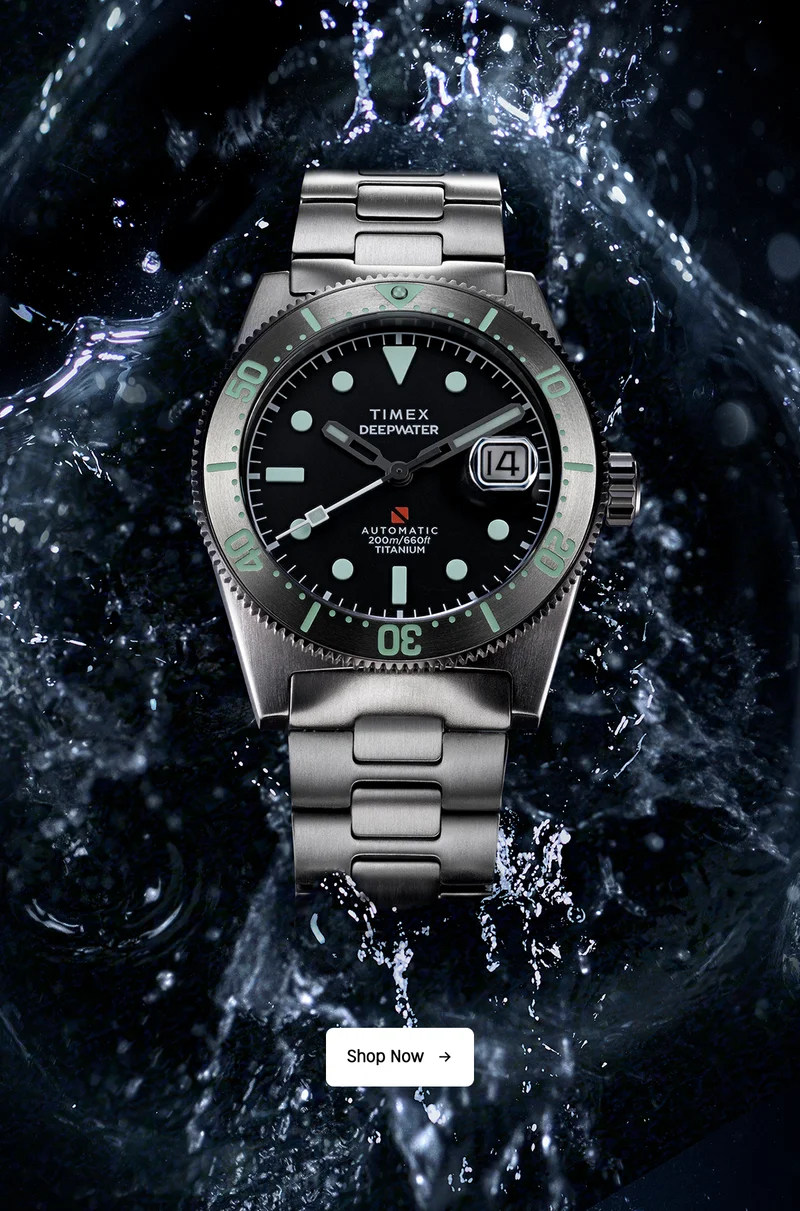 Shop Now (Deepwater Reef 200 Titanium Automatic) - Timex