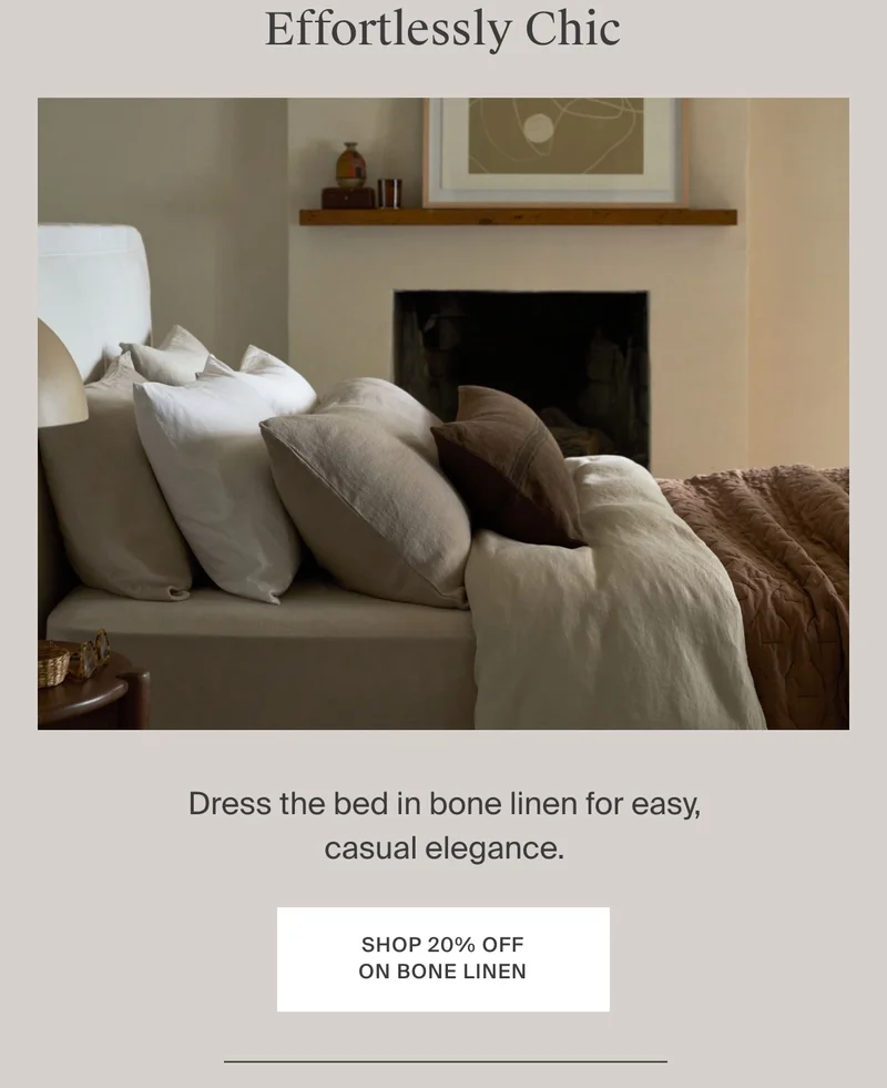 20% Off Bone Linen