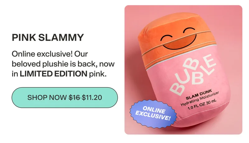 PINK SLAMMY [SHOP 20% OFF]  Online exclusive! Our beloved plushie is back, now in LIMITED EDITION pink.
