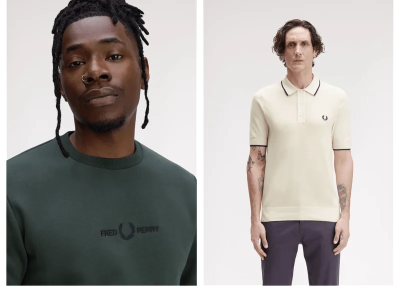 Mens New Releases including a Court Green Sweatshirt and Silky Peach Knitted Shirt