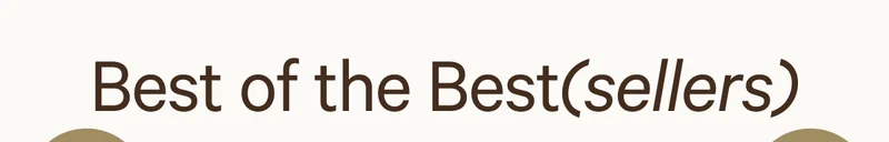 BEST OF THE BEST(SELLERS)