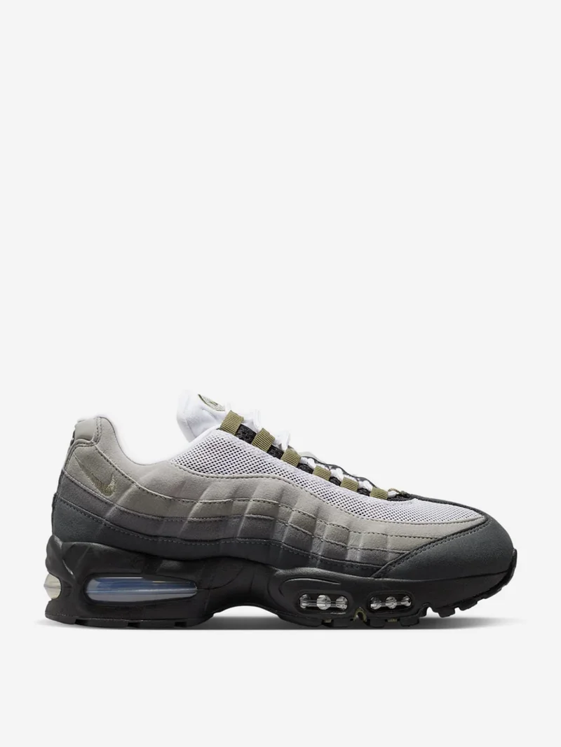 Image of Nike Air Max 95 Big Bubble W - Black/Med Olive-White-Reflect Silver-Anthracite-Lt Graphite