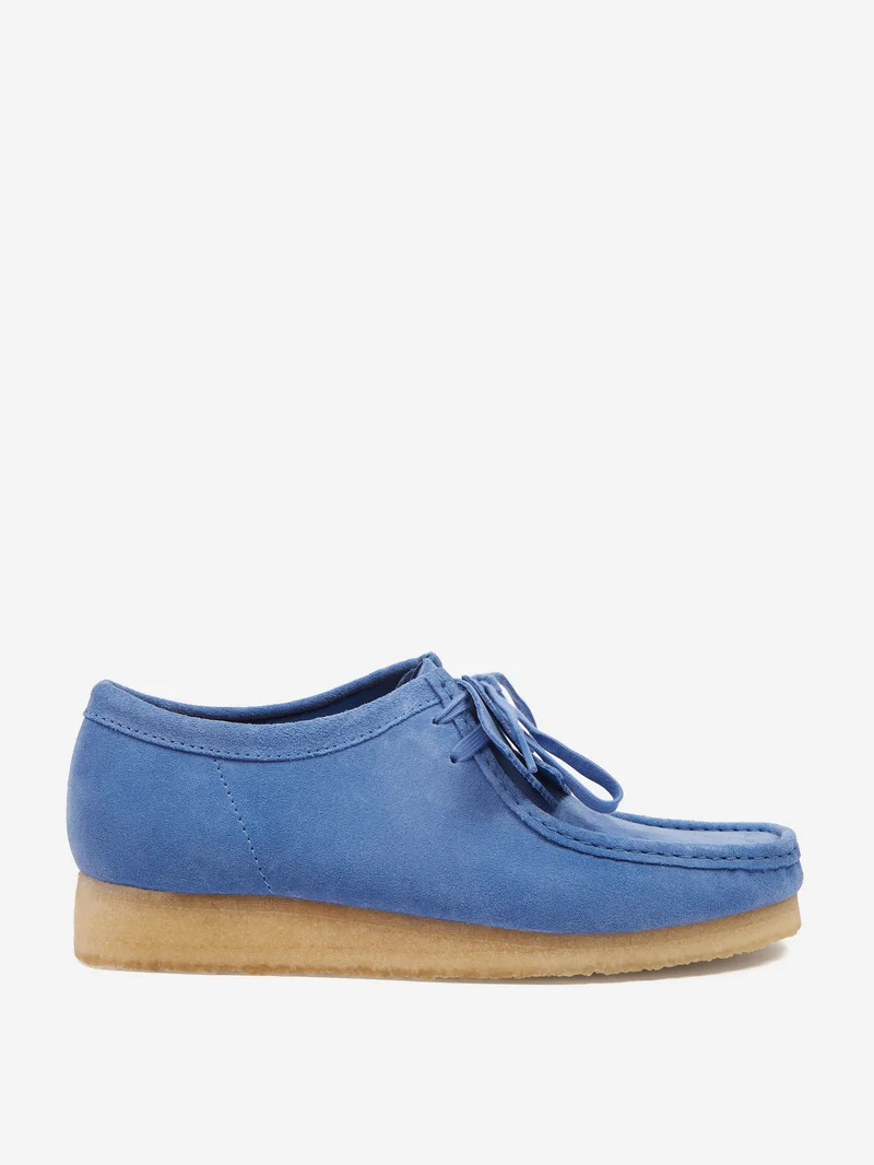 Image of Clarks Originals Wallabee - Blue Suede