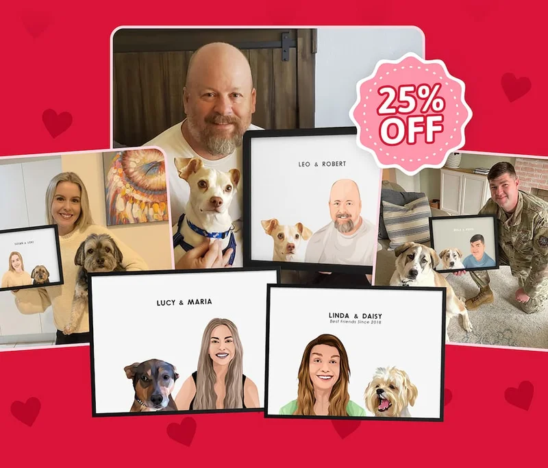 Pet Parent modern portraits collage [SHOP 25% OFF]