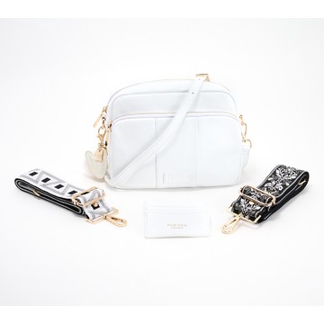 Pom Pom London Mayfair Plus Leather Crossbody Bag w/ Accessories