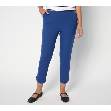 Isaac Mizrahi Live! 24/7 Stretch Icon Straight Leg Crop Pants