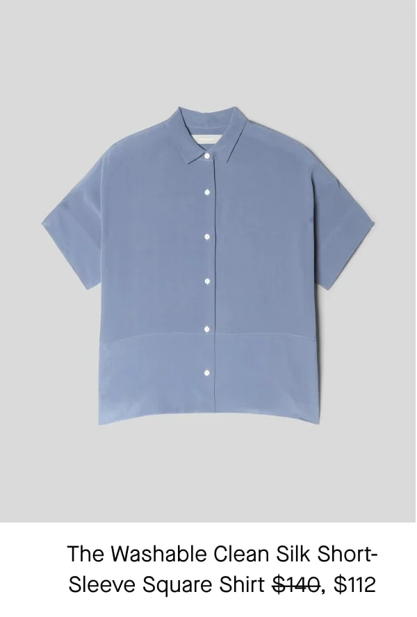 [image]The Washable Clean Silk Short-Sleeve Square Shirt