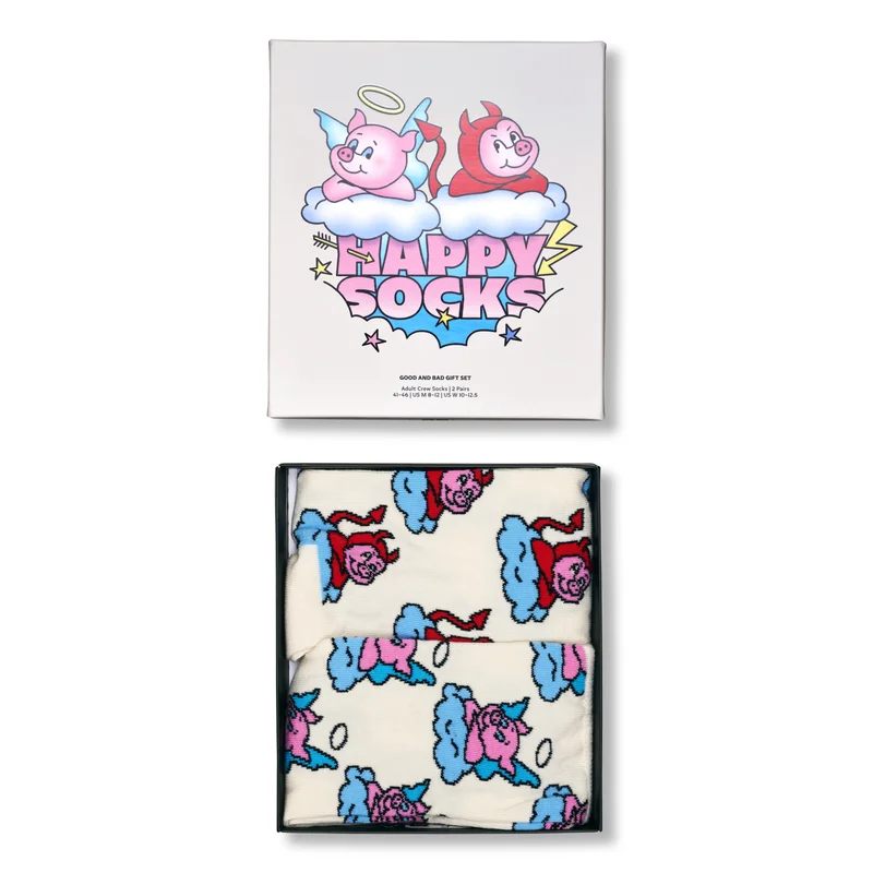2-Pack Good Bad Pig Socks Gift Set