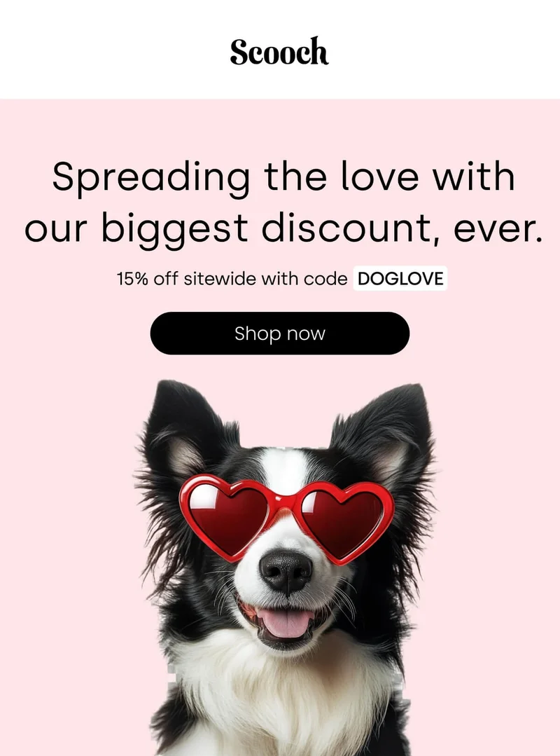 Spreading the love with our biggest discount, ever.