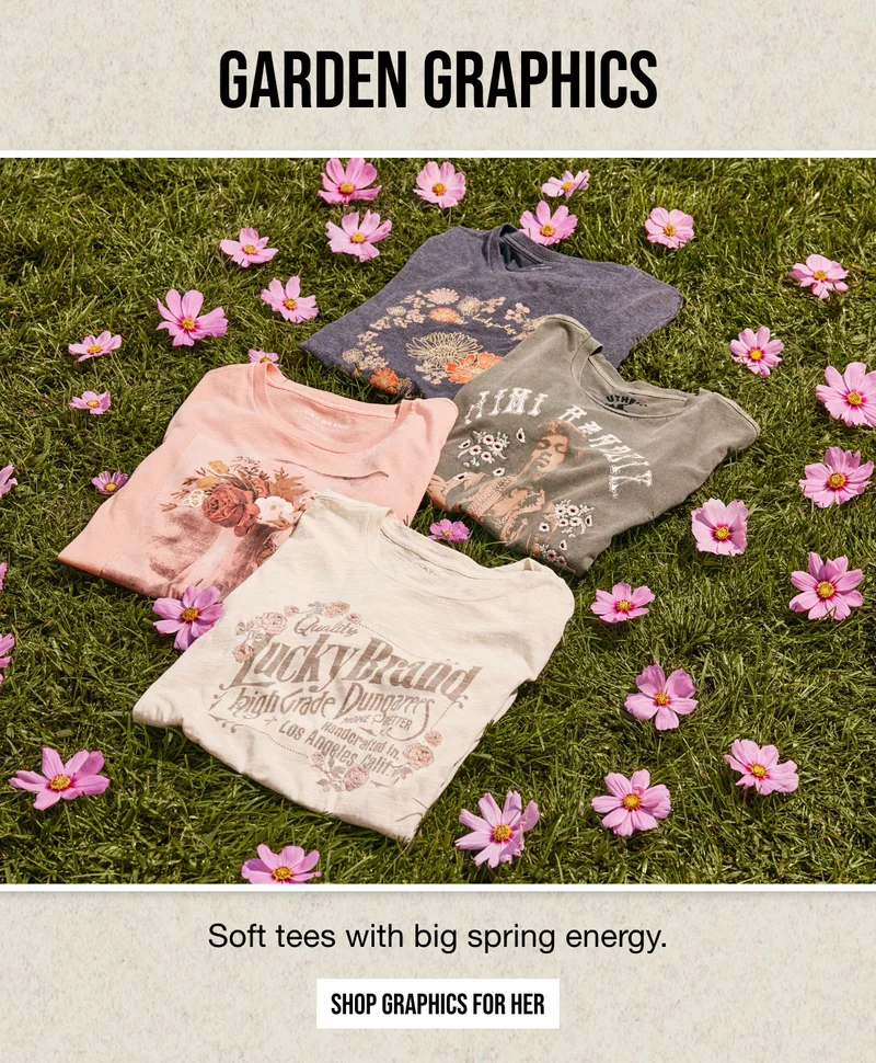 GARDEN GRAPHICS | Soft tees with big spring energy. | SHOP GRAPHICS FOR HER