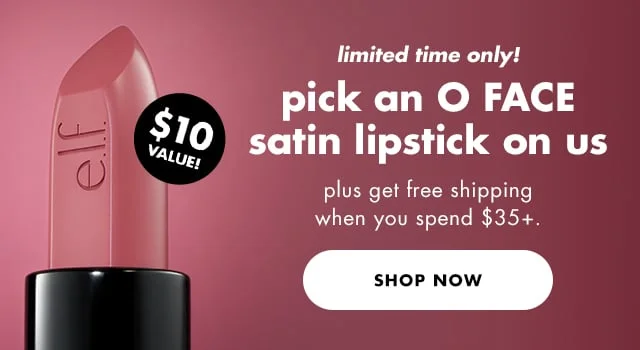 pick an o face satin lipstick on us