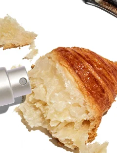 CROISSANT FLAKES ON YOUR SHIRT