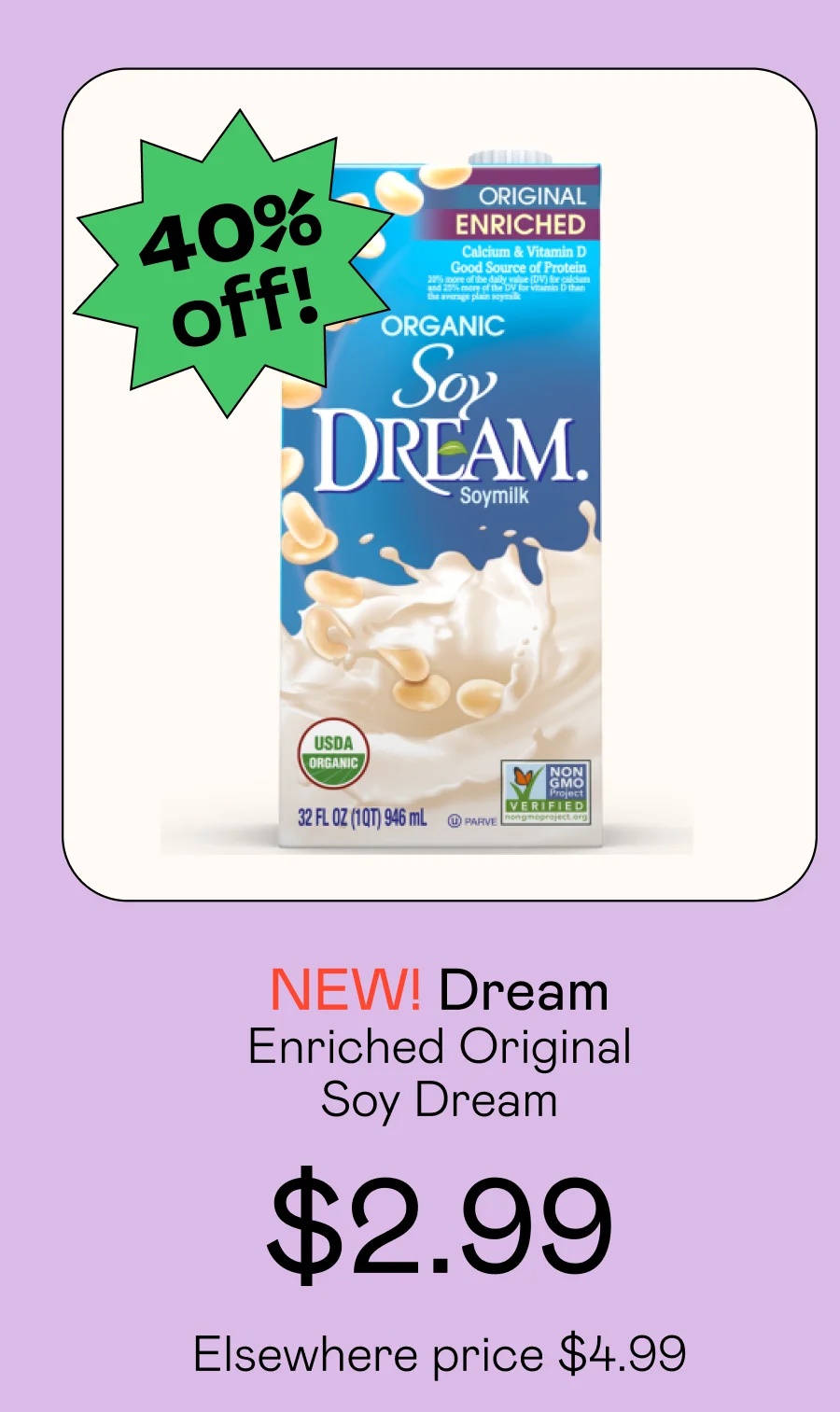 Enriched Original Soy Dream Soymilk