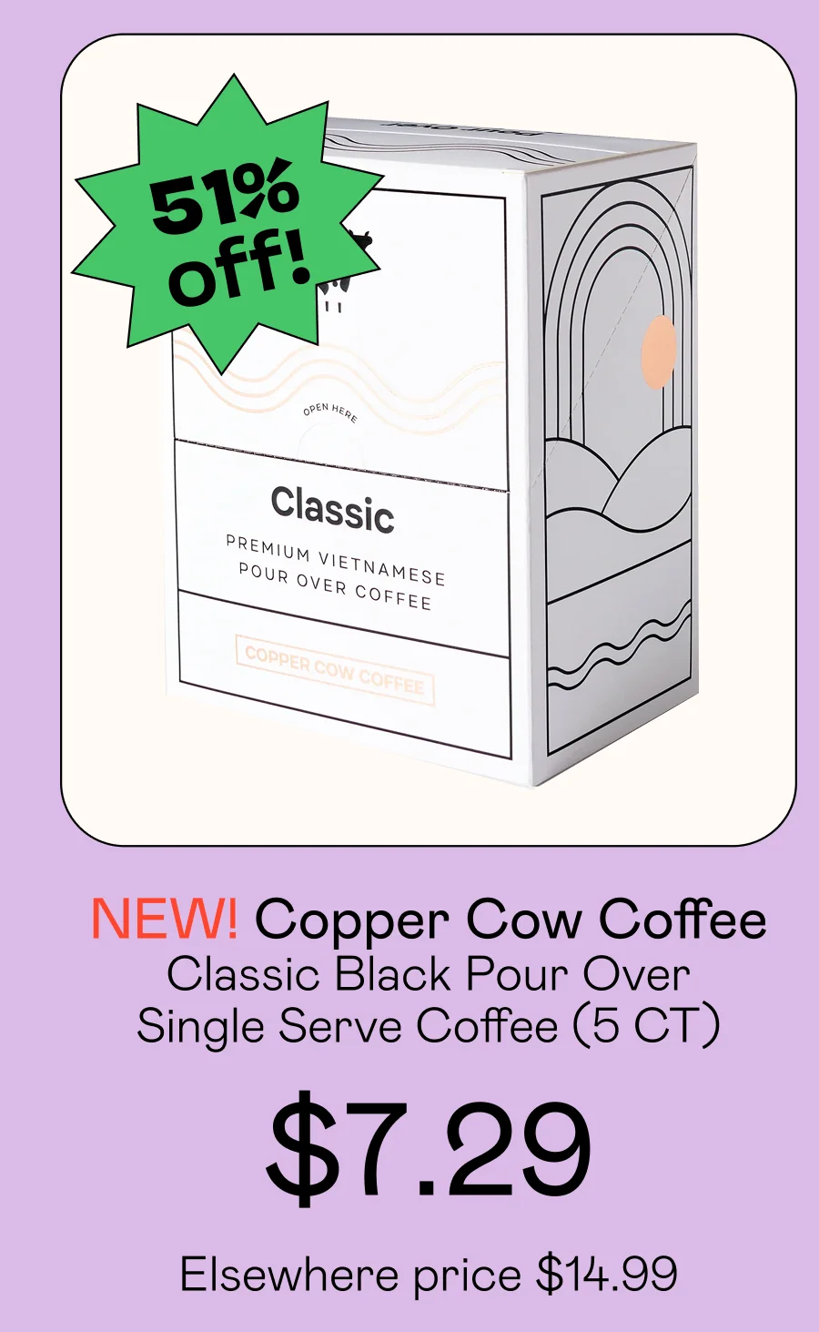Classic Black Pour Over Single Serve Coffee (5 CT)