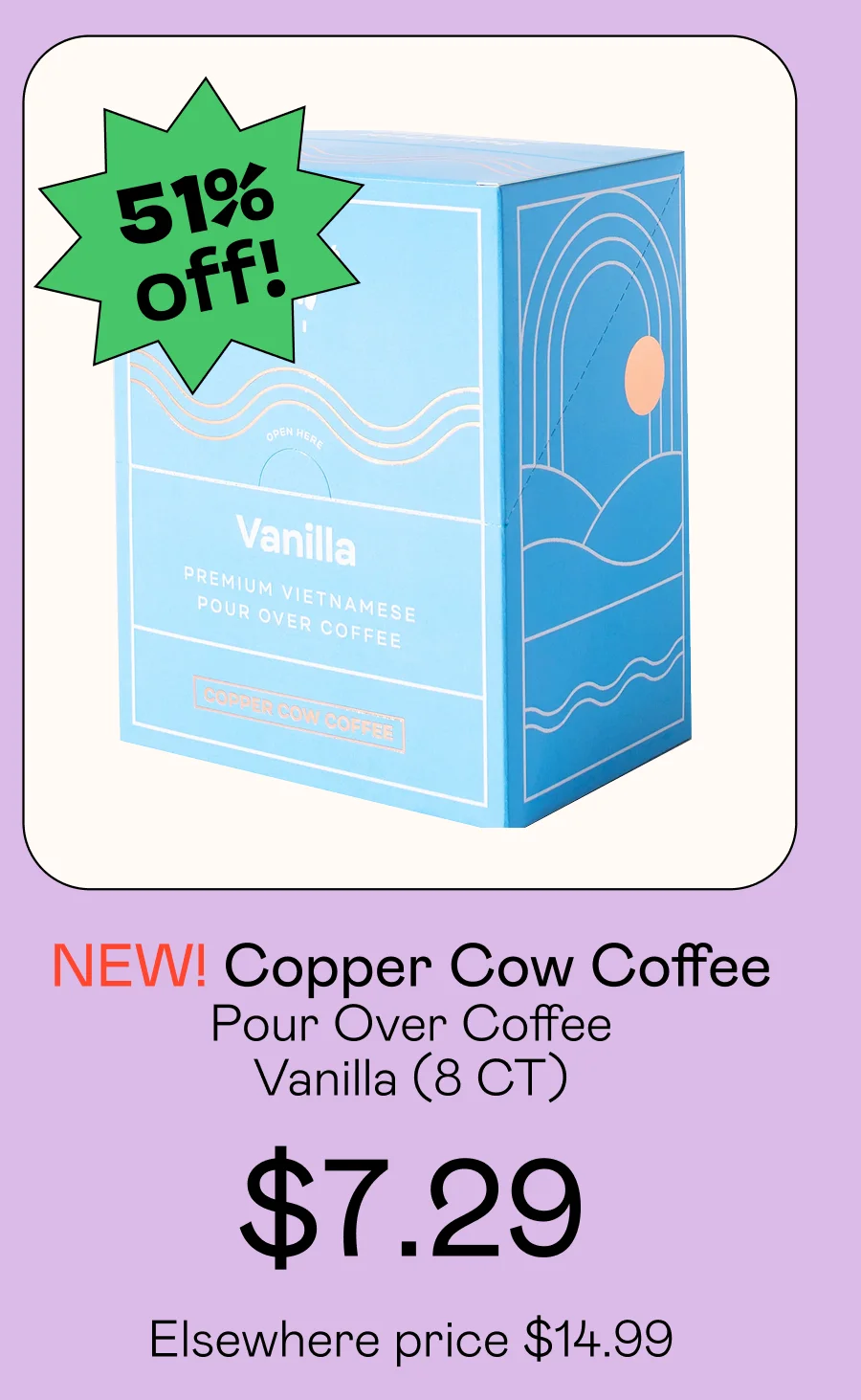 Pour Over Coffee - Vanilla (8 CT)