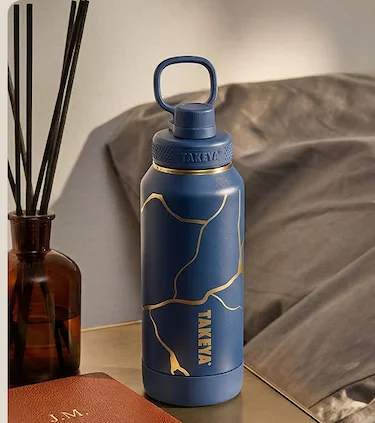 32oz Kintsugi Water Bottle with Spout Lid