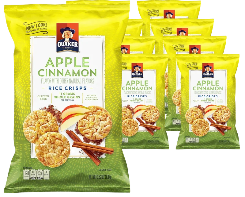 Image of Quaker Rice Crisps - Apple Cinnamon (8 Pack)