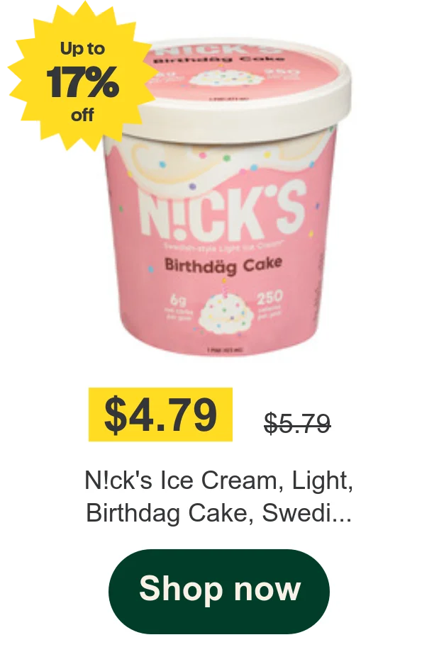 N!ck's Ice Cream, Light, Birthdag Cake, Swedi...