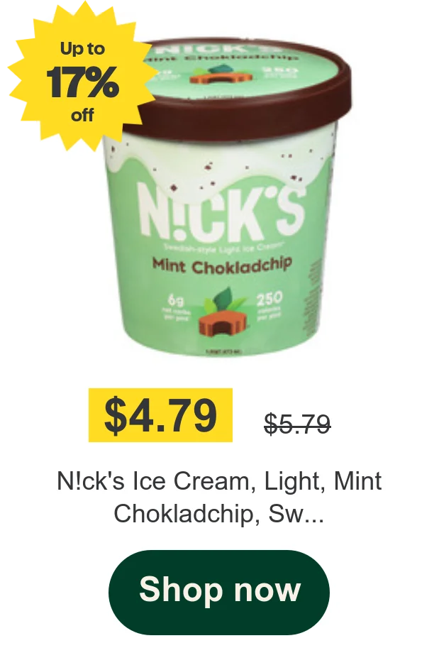 N!ck's Ice Cream, Light, Mint Chokladchip, Sw...