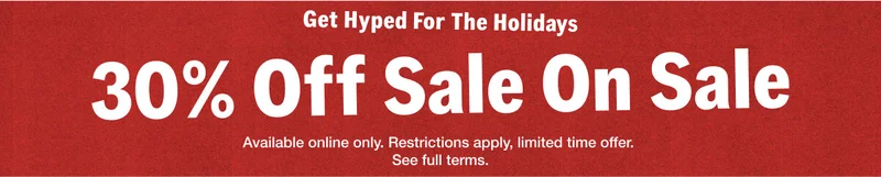 30% Off Sale on Sale