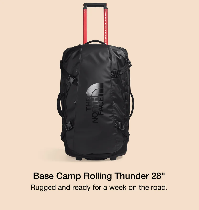 Base Camp Rolling Thunder 28" Rugged and ready for a week on the road.