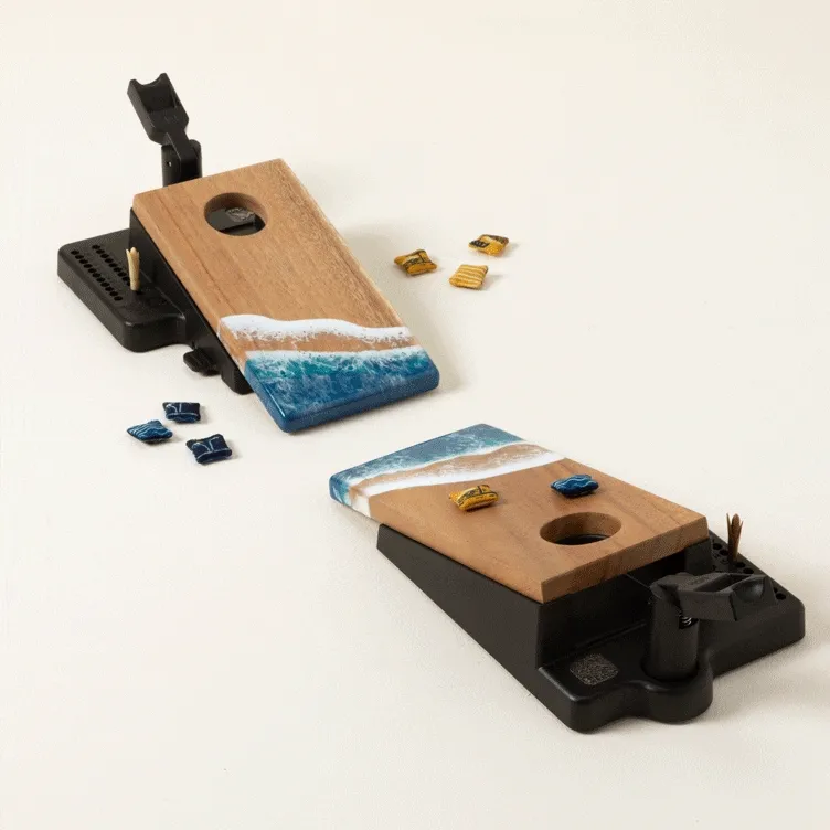 Coastal Mini Tabletop Cornhole Game Set