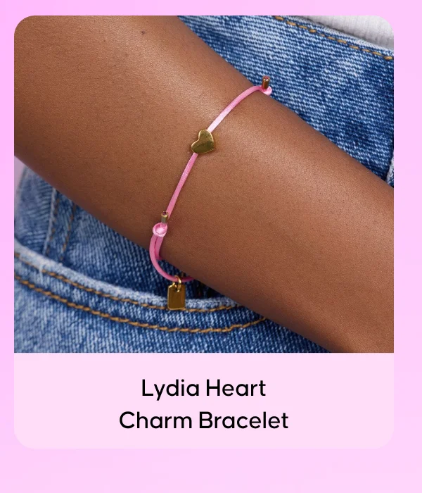 Lydia Heart Charm Bracelet