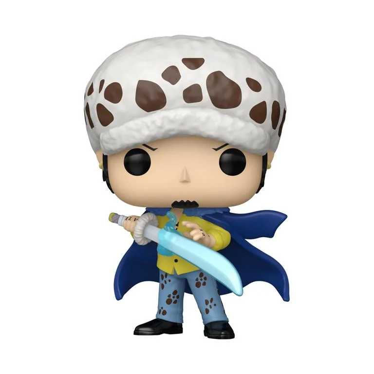 Funko POP Animation: One Piece Law with Blue Anesthesia 4.4-in Vinyl Figure