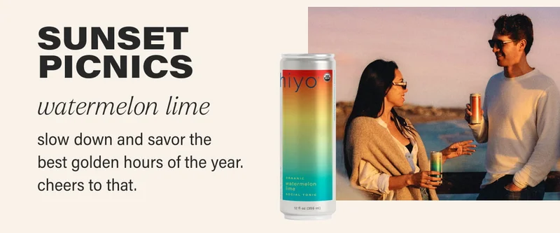 sunset picnics | watermelon lime | slow down and savor the  best golden hours of the year. cheers to that.
