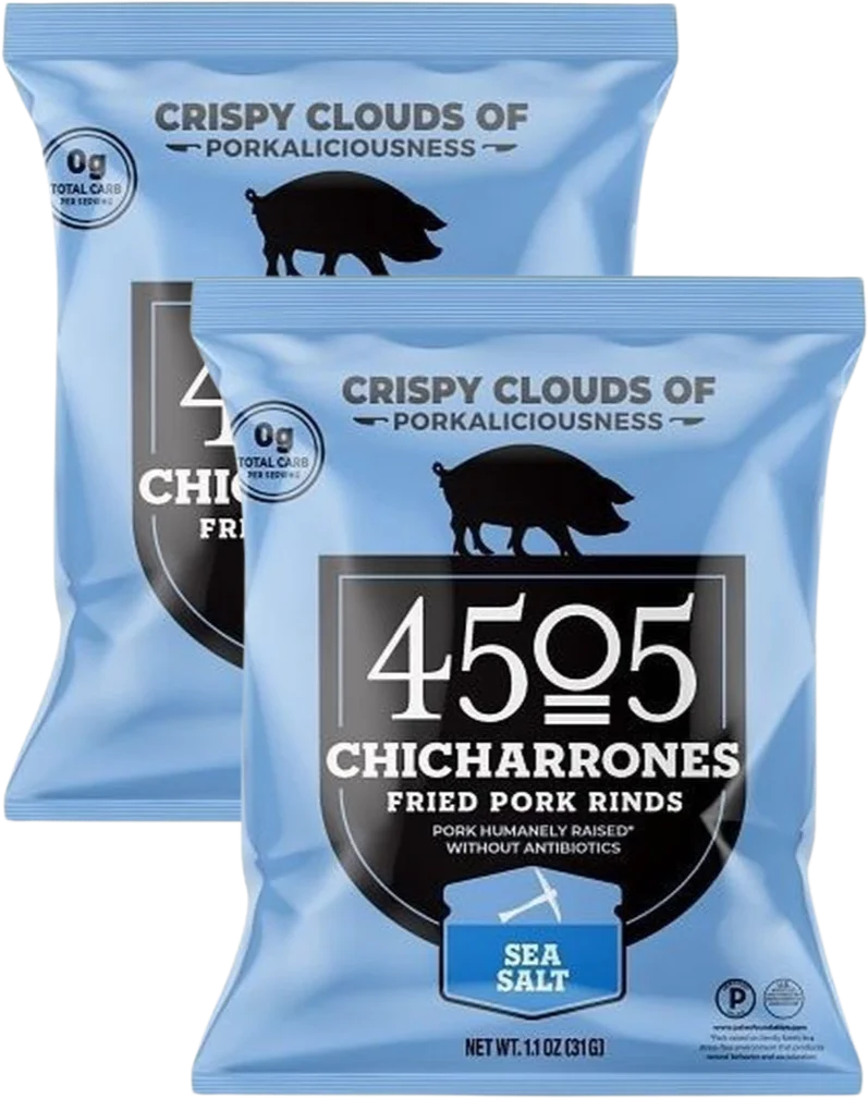 Image of BACK IN STOCK!<br>4505 Sea Salt Pork Rinds (2 Pack)