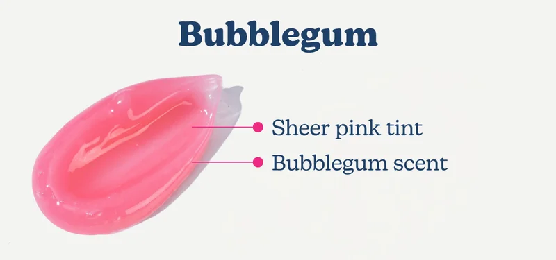 Bubblegum: Sheer pink tint | Bubblegum scent