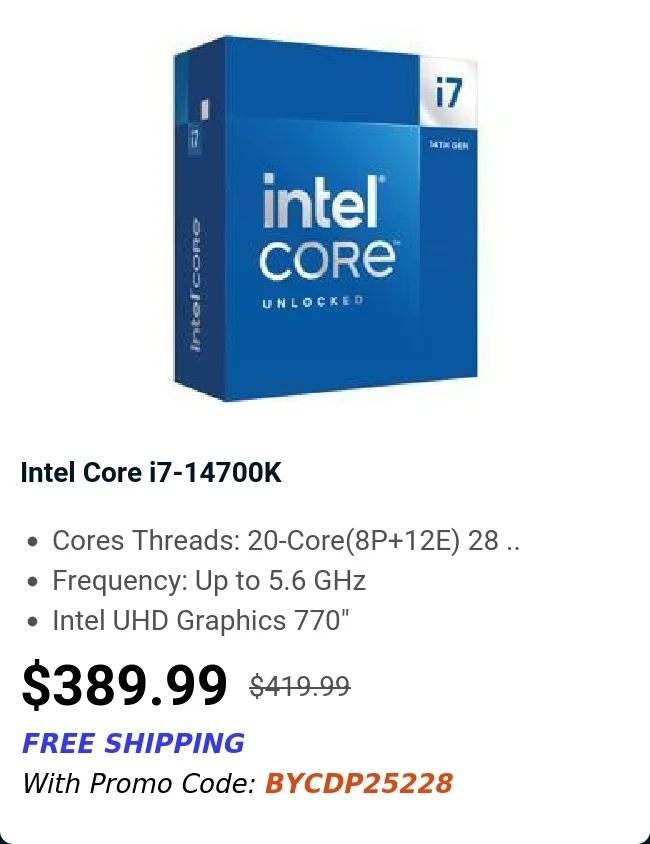 Intel Core i7-14700K