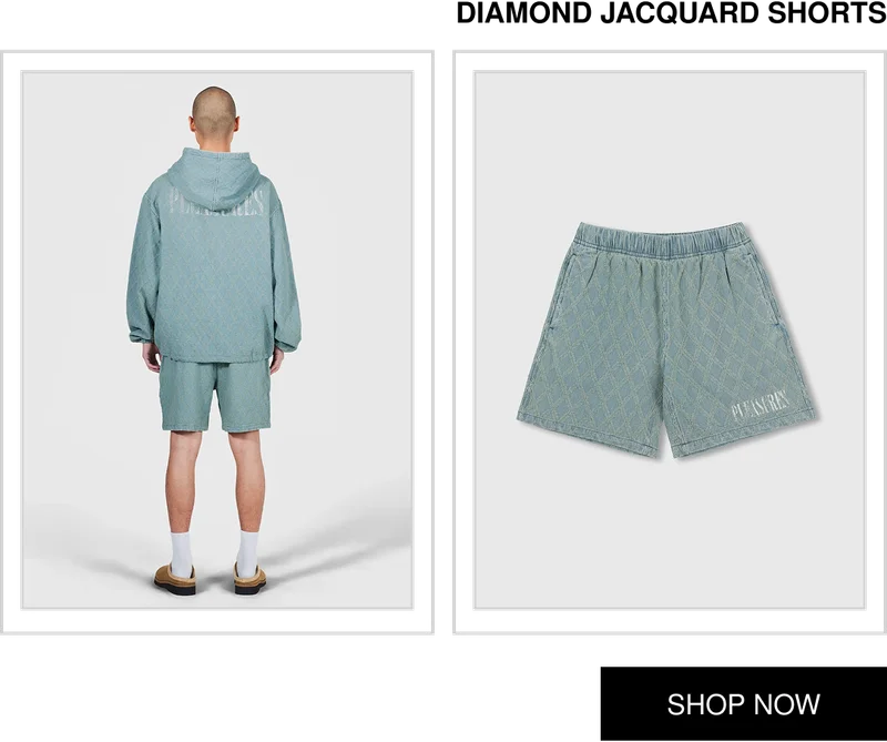 DIAMOND JACQUARD SHORTS | SHOP NOW