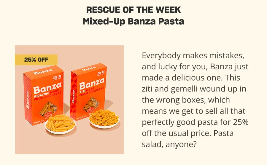 Misfit of the Week: Mixed-Up Banza Pasta