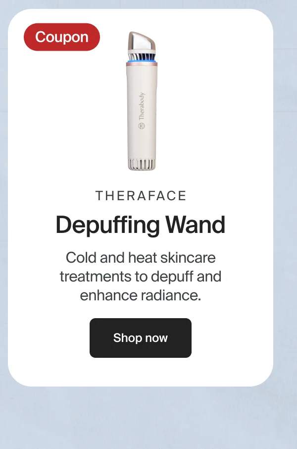 Coupon | TheraFace Depuffing Wand | Cold and heat skincare treatments to depuff and enhance radiance. | Shop now