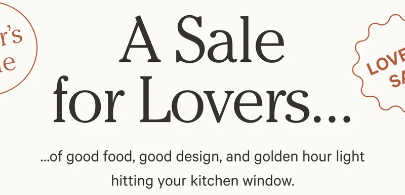 A Sale for Lovers...