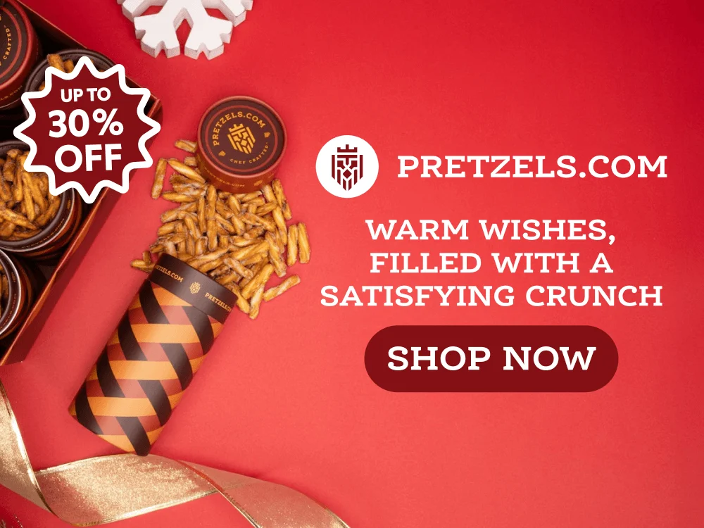 Pretzels.com - up to 30% off!