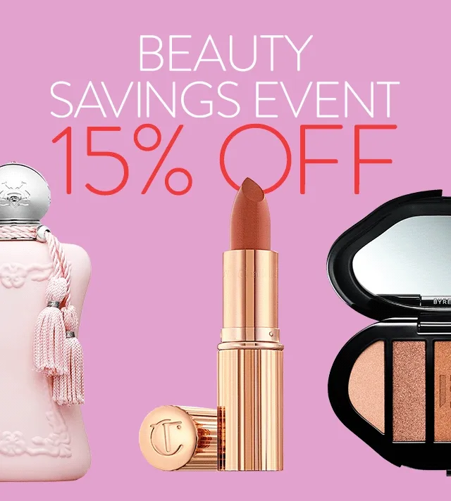 Beauty savings event: 15% off.